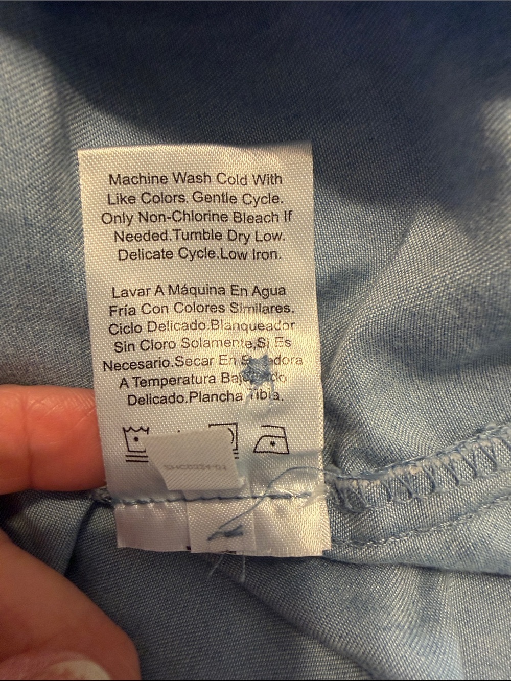 Como Vintage Light Blue Shirt Dress long sleeve. XL see measurements - Picture 10 of 10